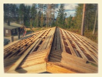 Varaston katon vaihtoa syyskuu 2014