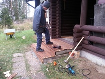 Mökin rappujen korjaus 2015